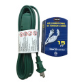 15/12 Ft. Cable de extensión - Calibre 16/2 - SPT -2- Verde